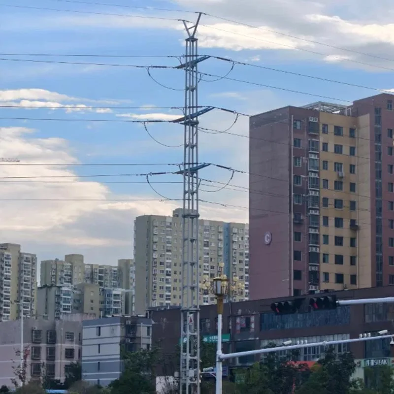 110 kV-os átviteli vonal, szögletes acél torony