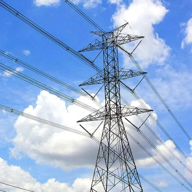 132 kV-os horganyzott szögacél erőátviteli torony