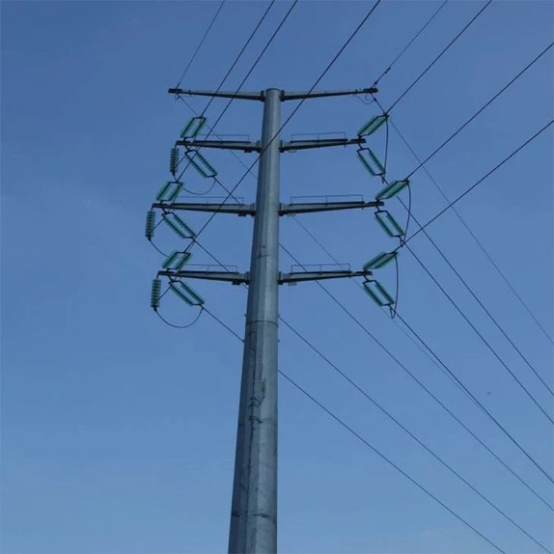 500 kV rácsos acél torony elektromos vezetékhez